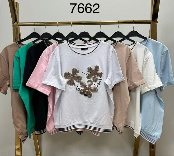 Bluzki damskie Roz Standard, Mix kolor Paczka 10 szt